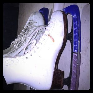 White ice skates